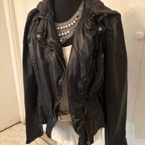 Free People Faux leather jacket.